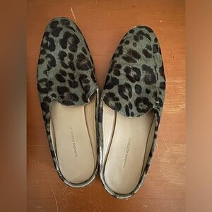 Banana Republic Calf Hair SlidesCheetahPrint